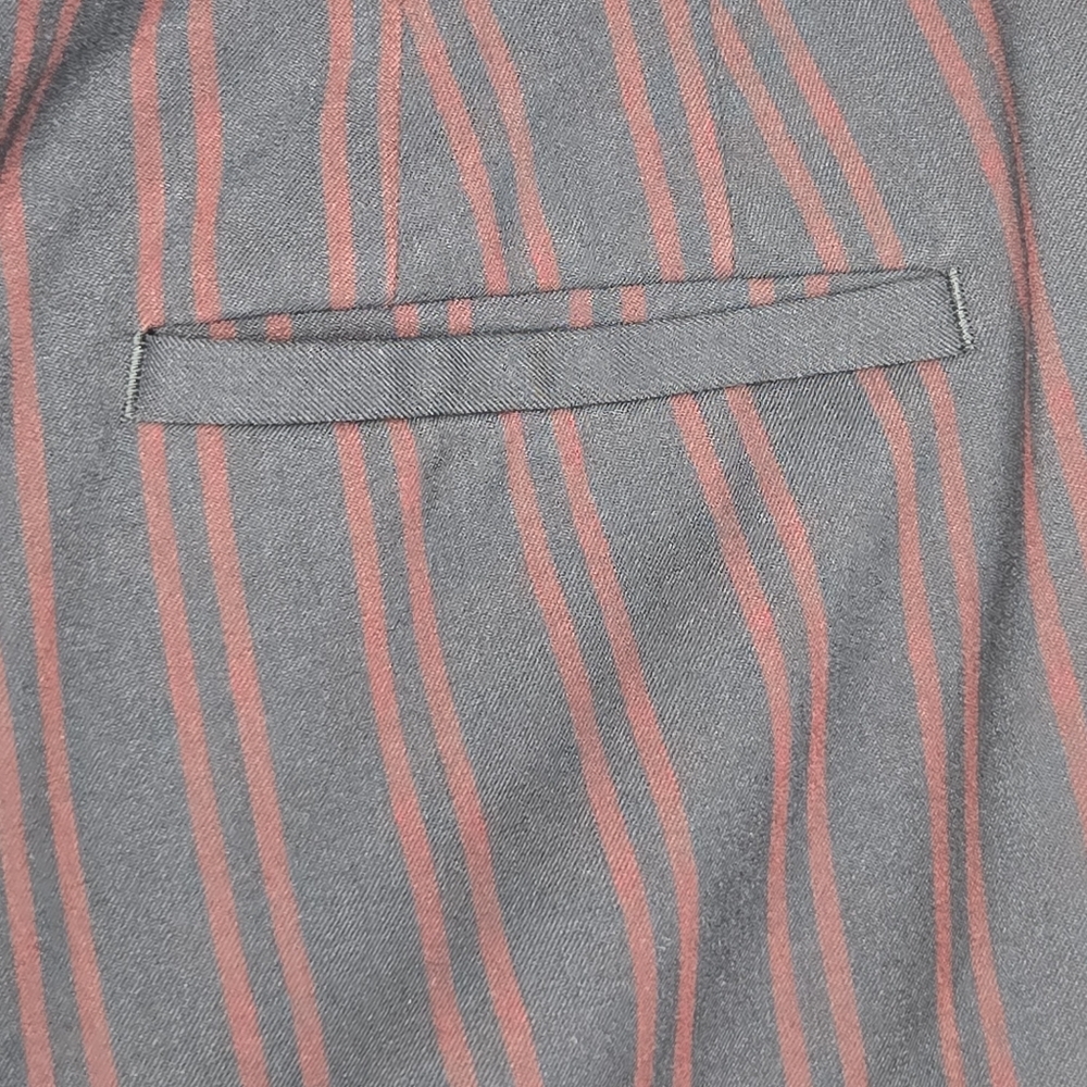 LOFT Womens Navy Blue Striped Marisa Trouser Pants Size 6 - Picture 5 of 12